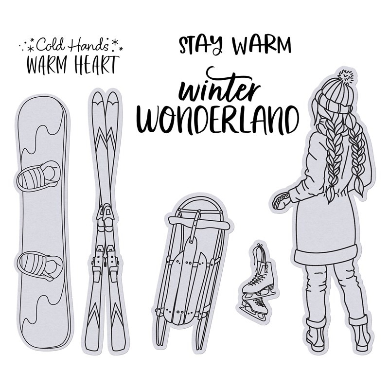 In a Winter Wonderland Stamp + Thin Cuts