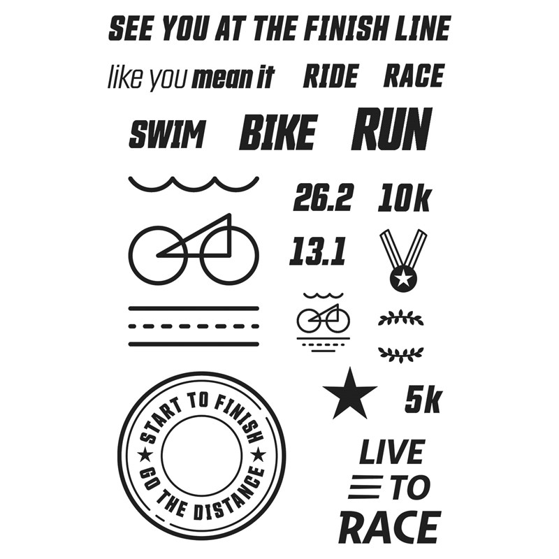 See You at the Finish Line Stamp Set