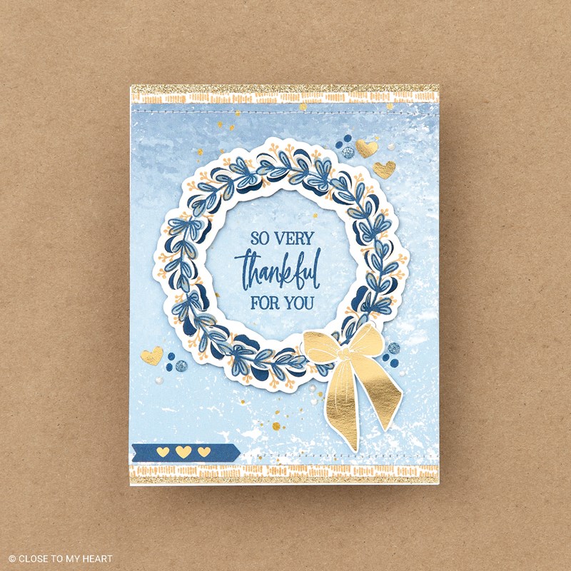 Serenity—Cardmaking Stamp + Thin Cuts