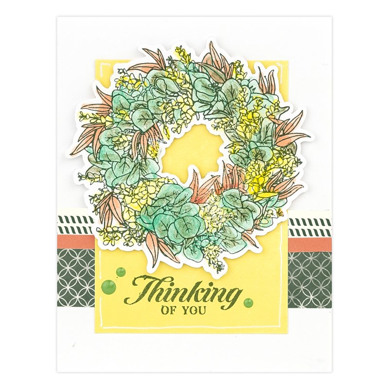 Occasional Wreath Stamp + Thin Cuts