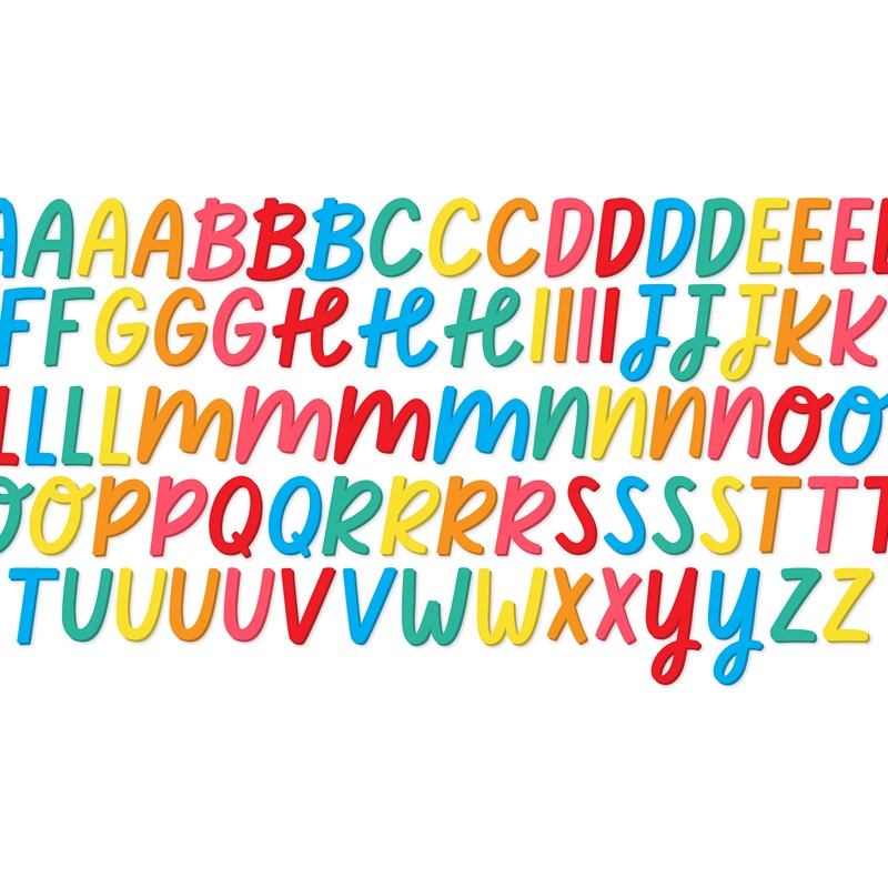 Rainbow Acrylic Alphabet
