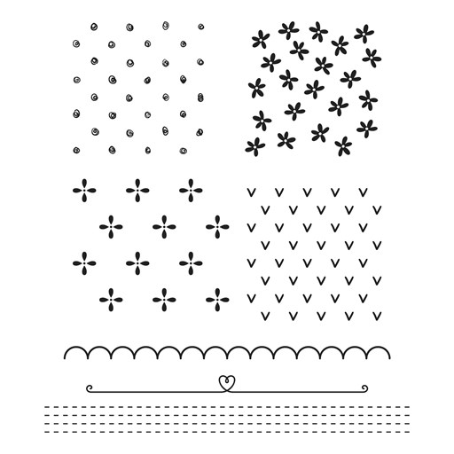 Dainty Patterns Stamp Set (D2149)