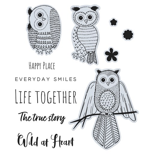 Life's a Hoot—Scrapbooking Stamp + Thin Cuts (Z4681)