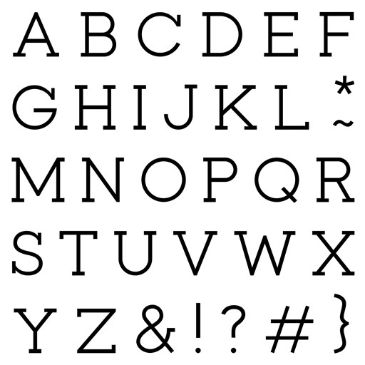 Simple Serif Uppercase (D1966)