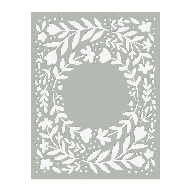 Blooming Frame Card Front Thin Cuts