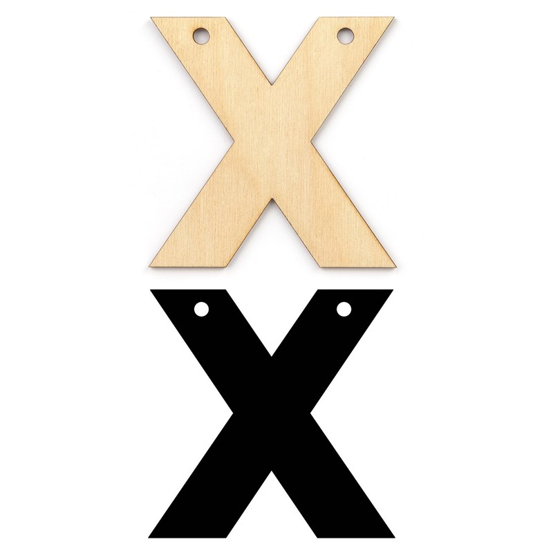 Alphabet Banner—X