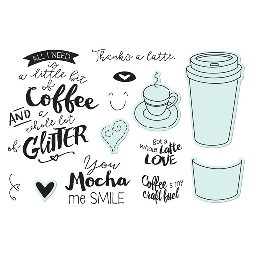 Whole Latte Love Stamp + Thin Cuts (Z3919)
