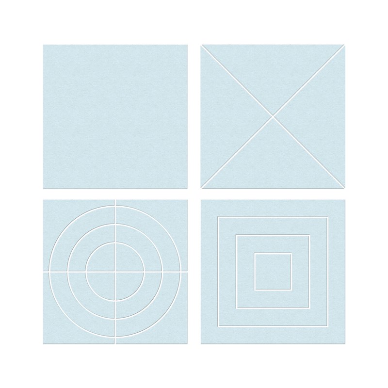 Square Patterns Thin Cuts