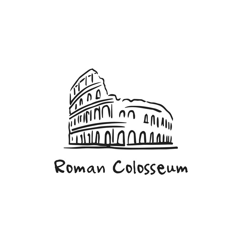 Roman Colosseum Stamp Set