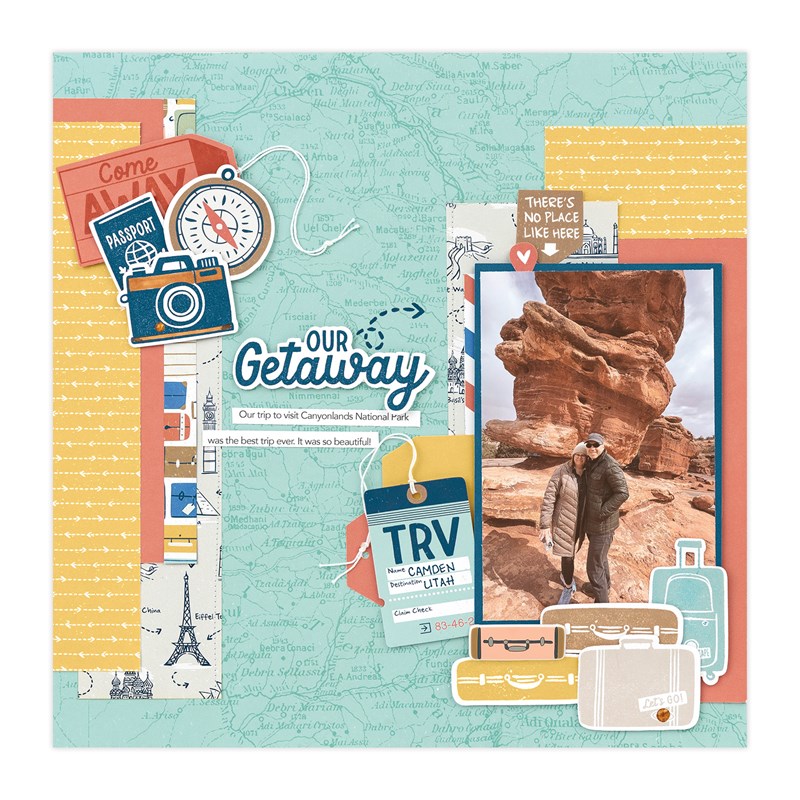 Are We There Yet?—Scrapbooking Stamp + Thin Cuts