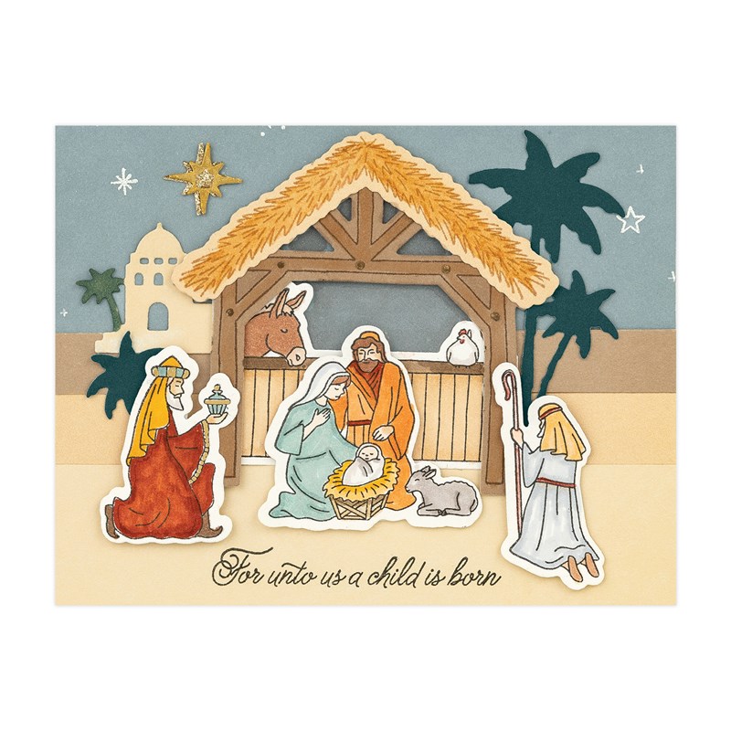 Nativity Dies Scrapbooking  Christmas Nativity Stamps Dies - 2023