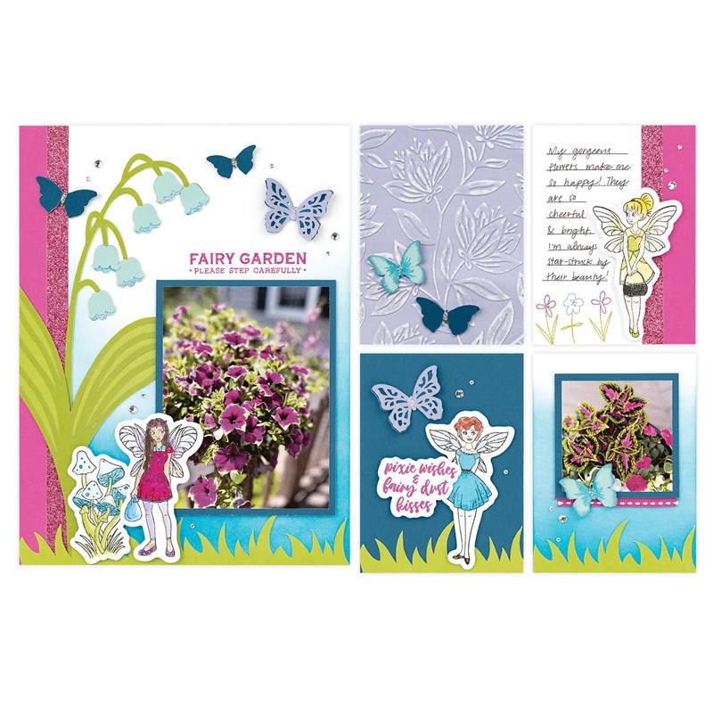 Fairy Garden Stamp + Thin Cuts
