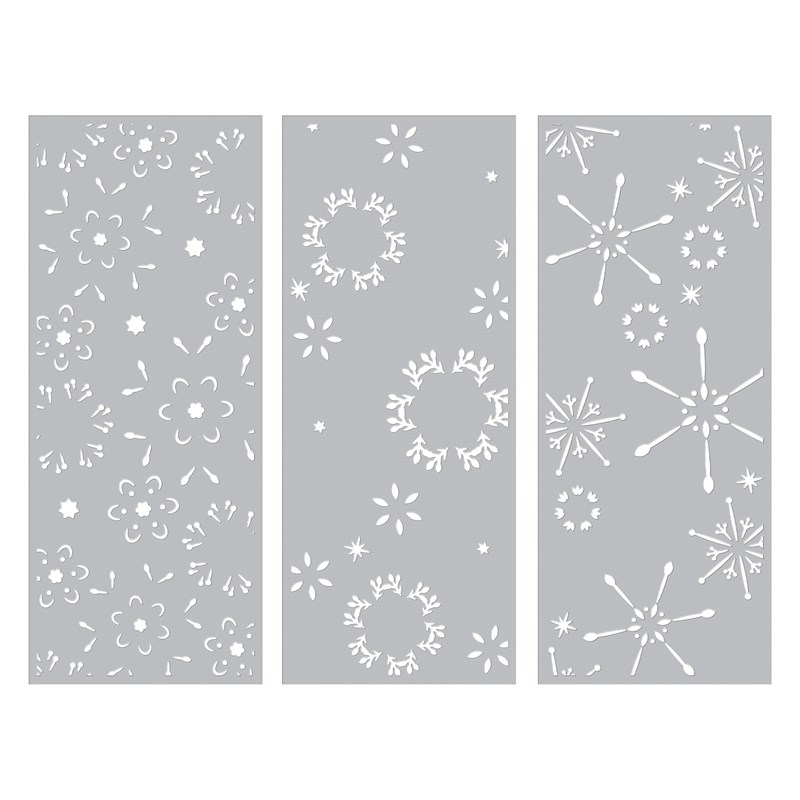 Snowflakes Slimline Stencils