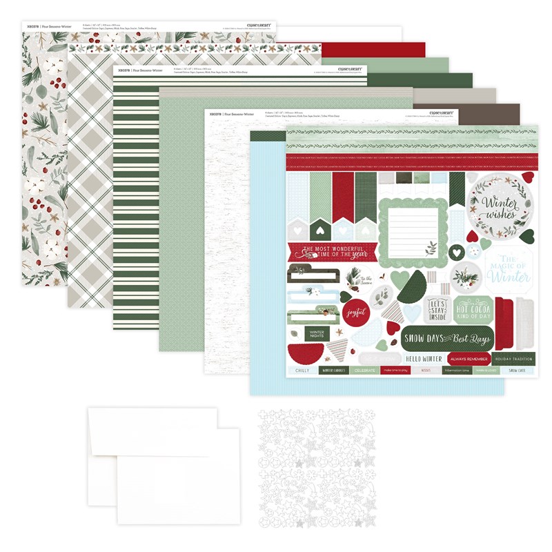 Four Seasons—Winter Cardmaking Workshop Kit (without stamps or Thin Cuts)