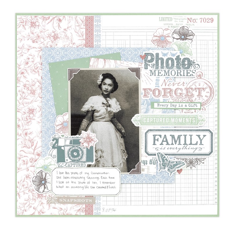 Sweet Memories—Scrapbooking Stamp Set