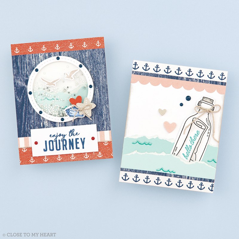 Seas the Day—Cardmaking Stamp + Thin Cuts