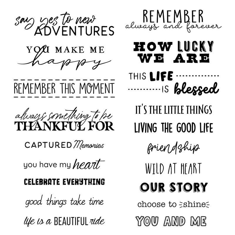 Remember This Moment Stamp Set