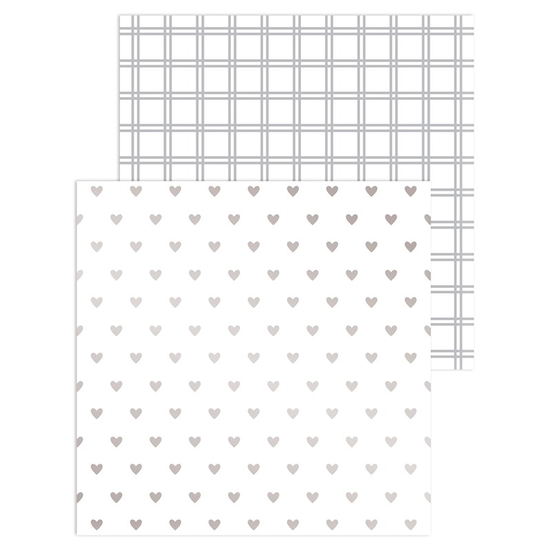 Silver Foil Patterns Paper Packet