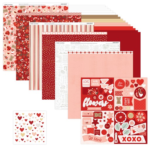 Love Notes Scrapbooking Workshop Kit (without stamp + Thin Cuts) (CC12418)