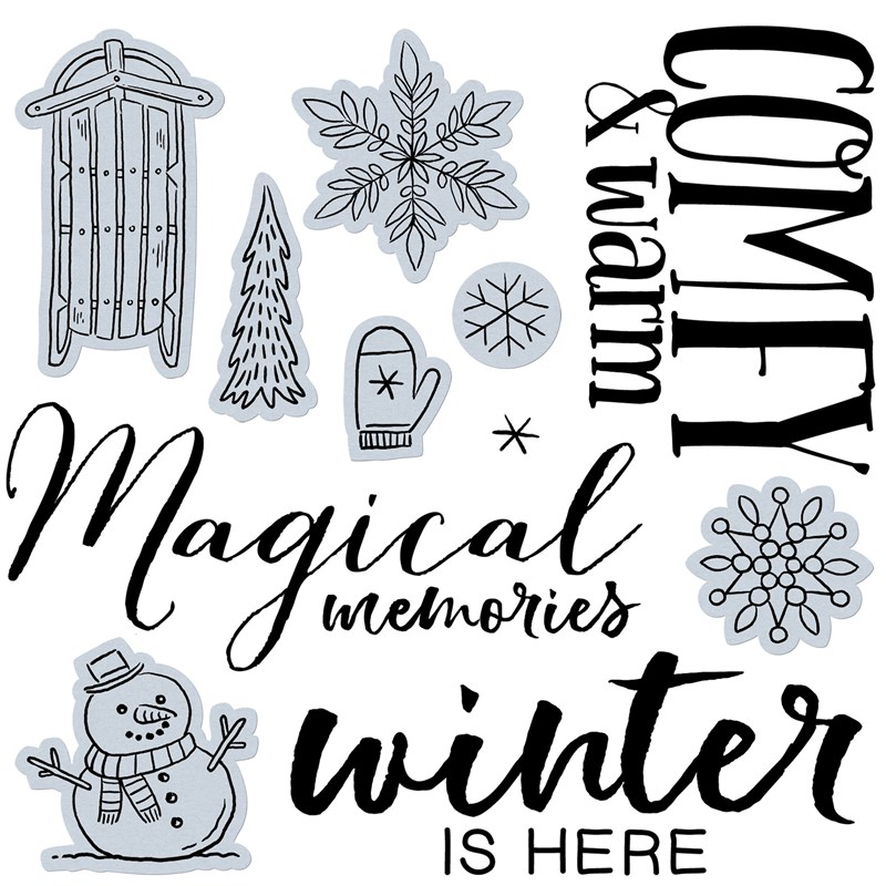 Gnomes for Winter—Scrapbooking Stamp + Thin Cuts