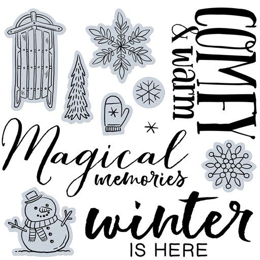 Gnomes for Winter—Scrapbooking Stamp + Thin Cuts (CC72320)