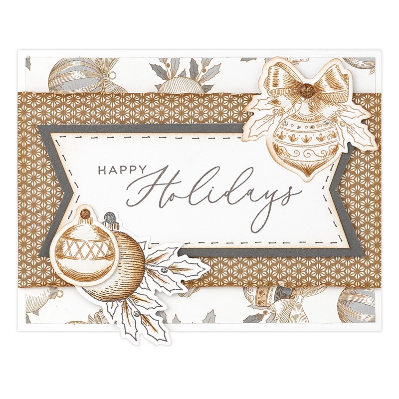 Silver Bells—Cardmaking Stamp + Thin Cuts