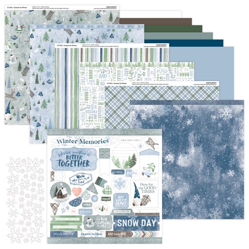 Gnomes for Winter Scrapbooking Workshop Kit (without stamp or Thin Cuts) (CC72351)