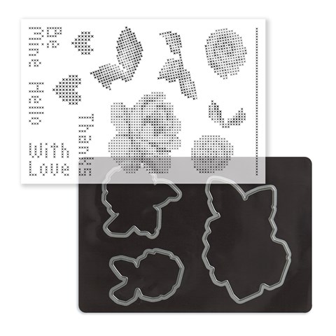 Cross-stitch Love Stamp + Thin Cuts (Z4165)