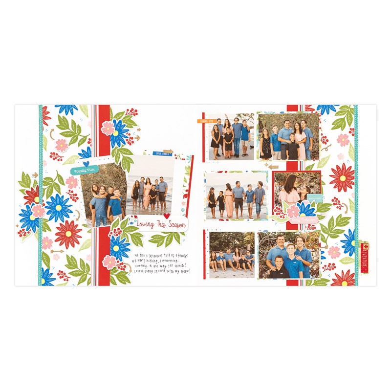 Four Seasons—Summer Scrapbooking Kit (without stamp + Thin Cuts)