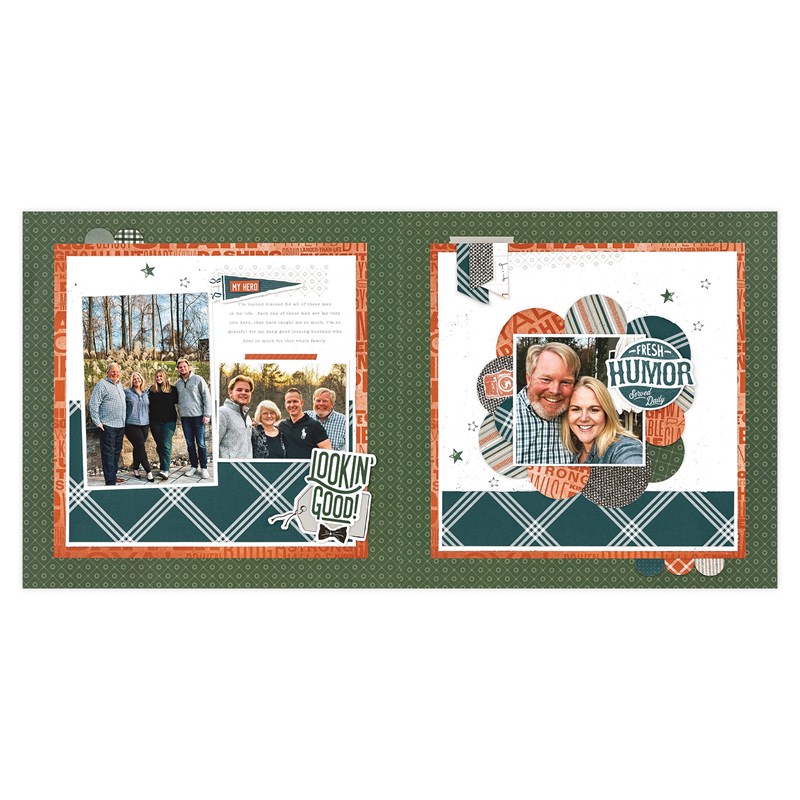 Hey Handsome—Scrapbooking Stamp + Thin Cuts