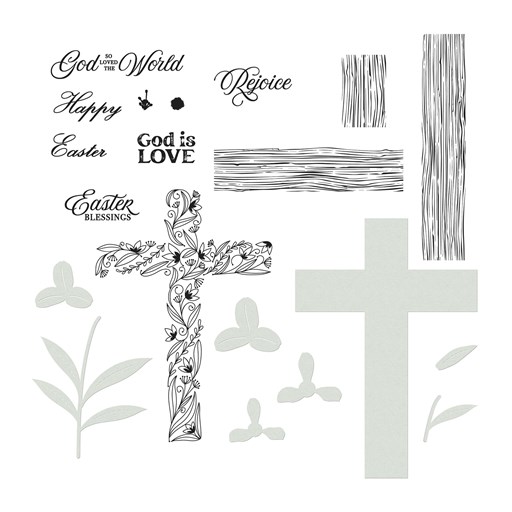 God Is Love Stamp + Thin Cuts (Z4692)
