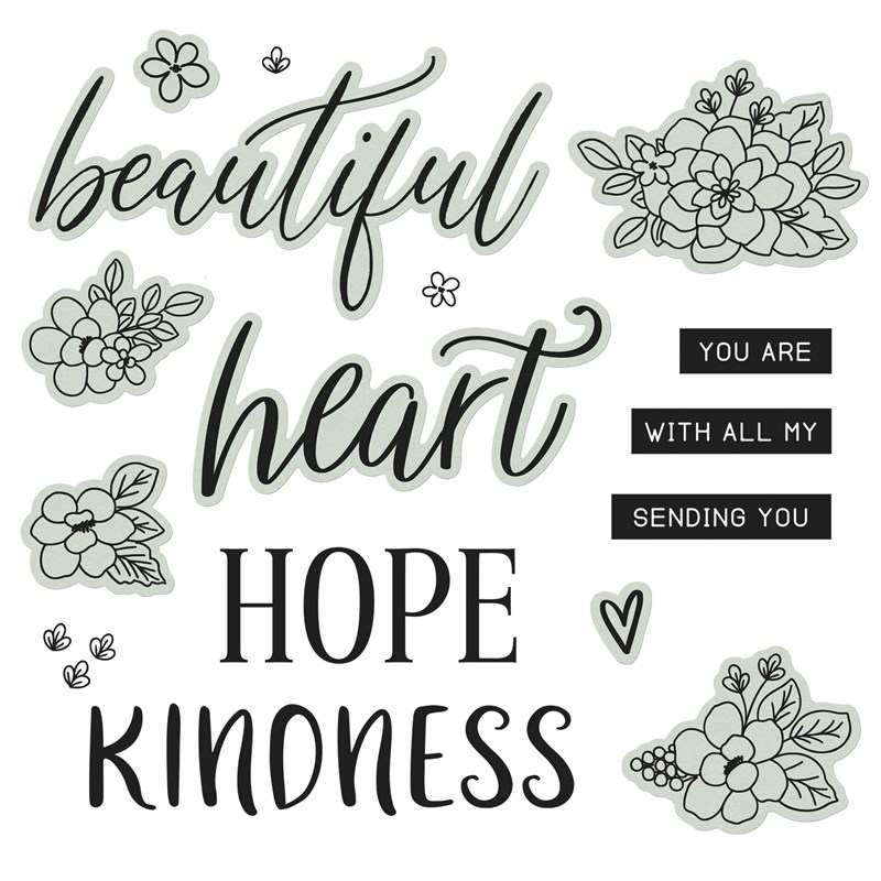 Hope & Kindness Stamp + Thin Cuts