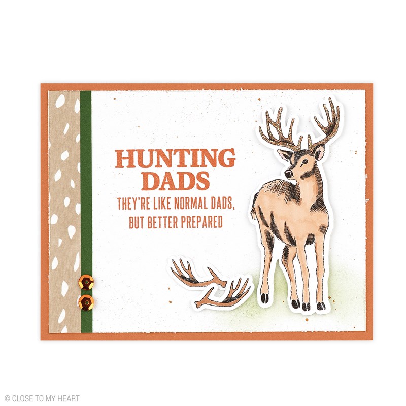 Hunting Dads Stamp + Thin Cuts