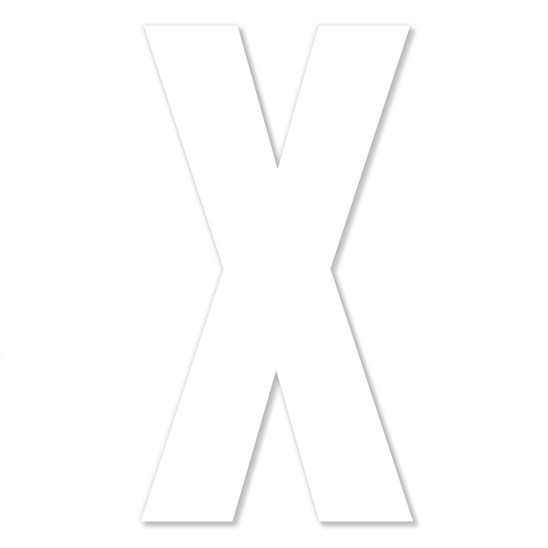 Chipboard Monogram—X