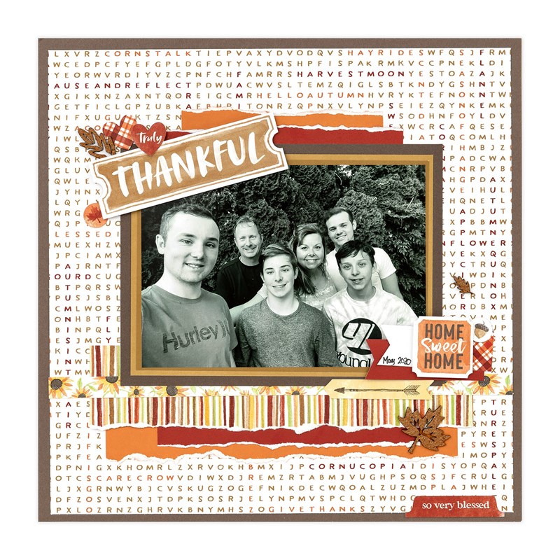 Gnomes for Autumn Scrapbooking Workshop Kit (without stamp or Thin Cuts)
