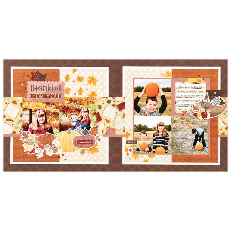 Cozy Up Scrapbook Kit with Customizable Titles