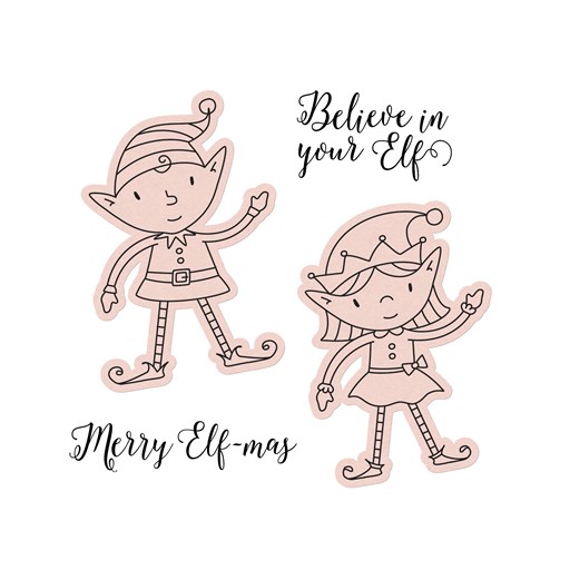 Merry Elf-mas Stamp + Thin Cuts (Z8054)