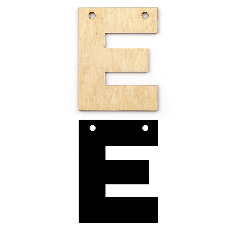 Alphabet Banner—E