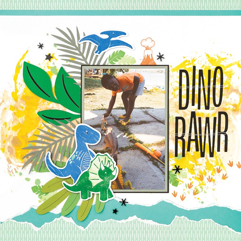 Dino-RAWR Stamp + Thin Cuts
