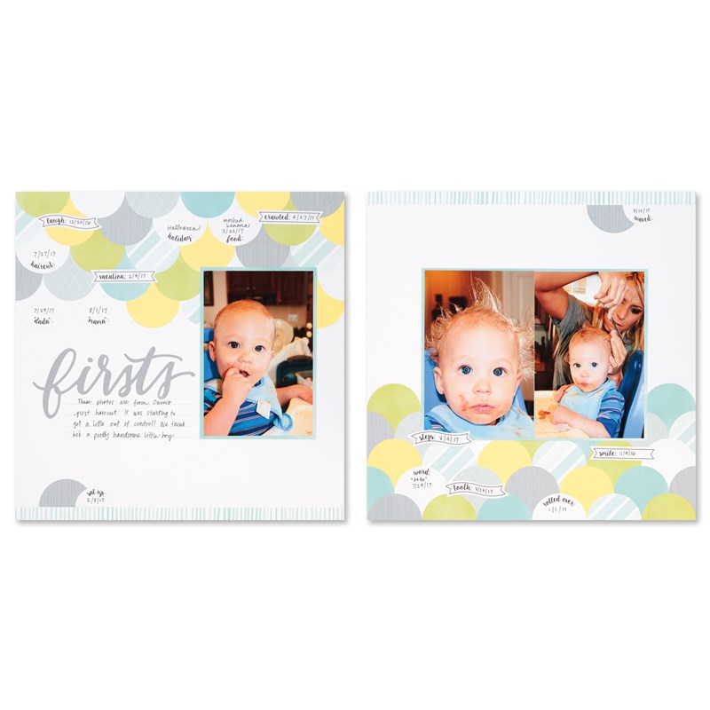 The Story Begins (Baby Boy) Cut Above® Layout Kit