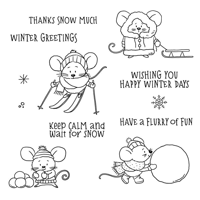 Snow Mice Stamp Set