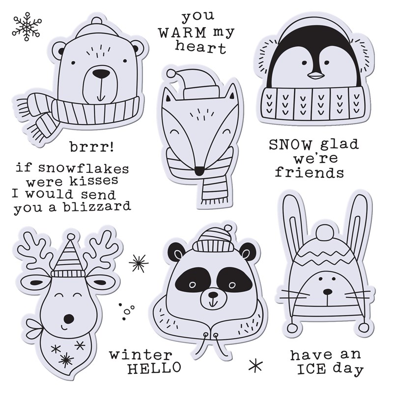If Snowflakes Were Kisses Stamp + Thin Cuts