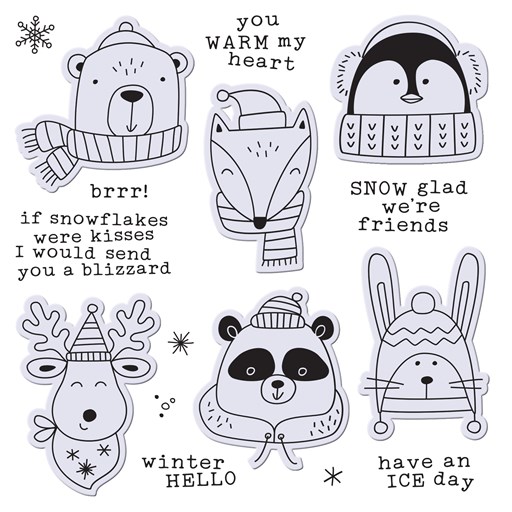 If Snowflakes Were Kisses Stamp + Thin Cuts (Z4390)