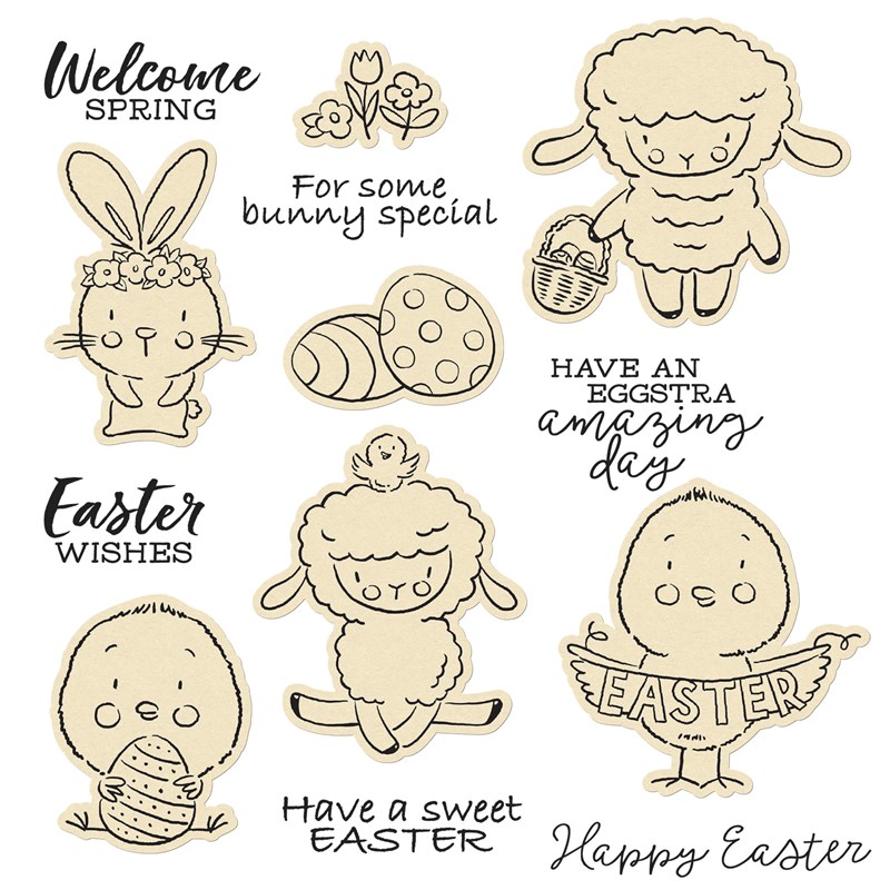 Sweet Easter Stamp + Thin Cuts