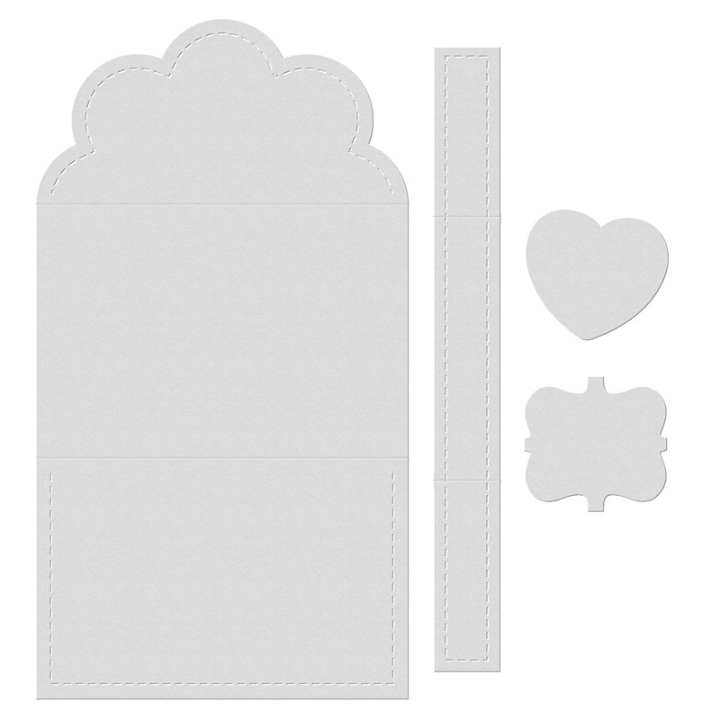 Scalloped Note Card Thin Cuts