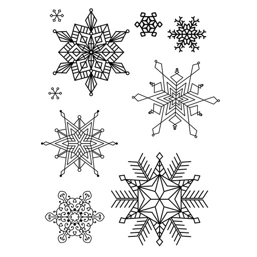 Unique Snowflakes Stamp Set (C1961)