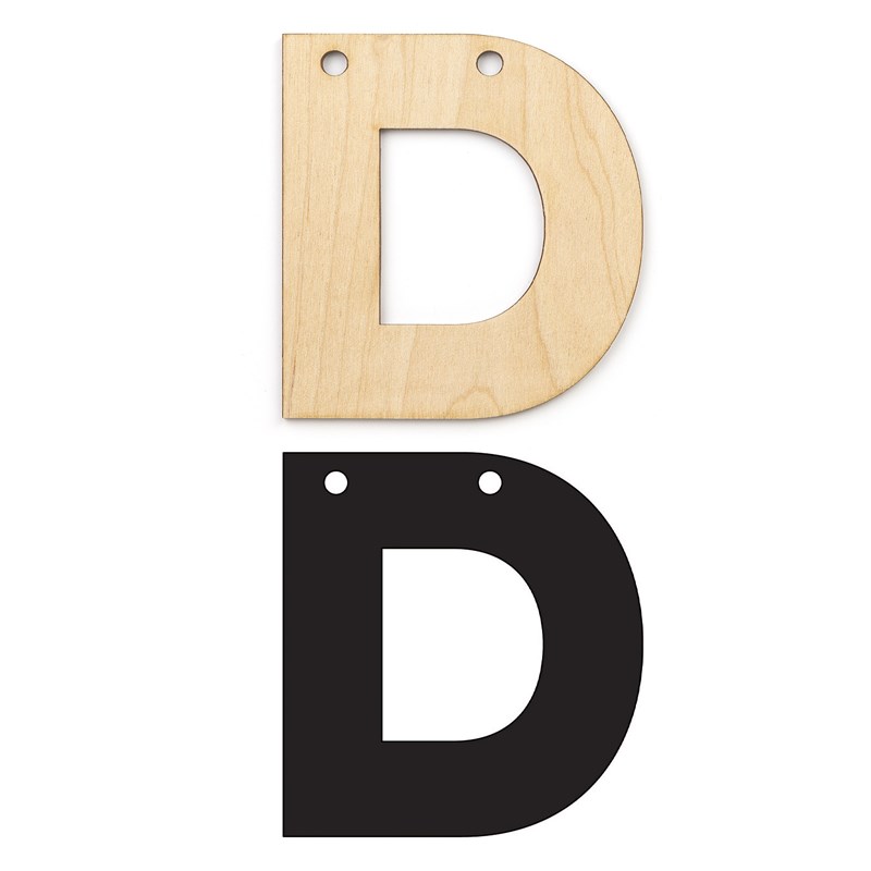 Alphabet Banner—D
