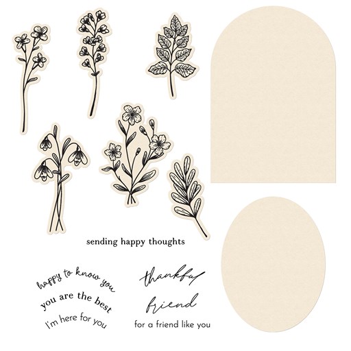 Floral Blooms Stamp + Thin Cuts (Z4666)