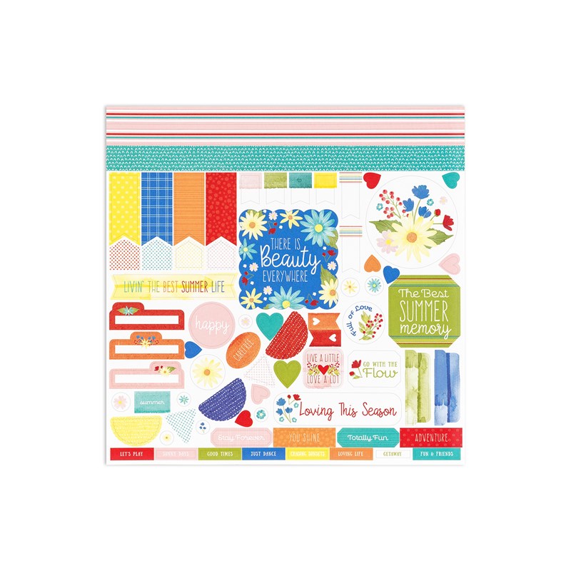 Four Seasons—Summer Paper Packet + Sticker Sheet