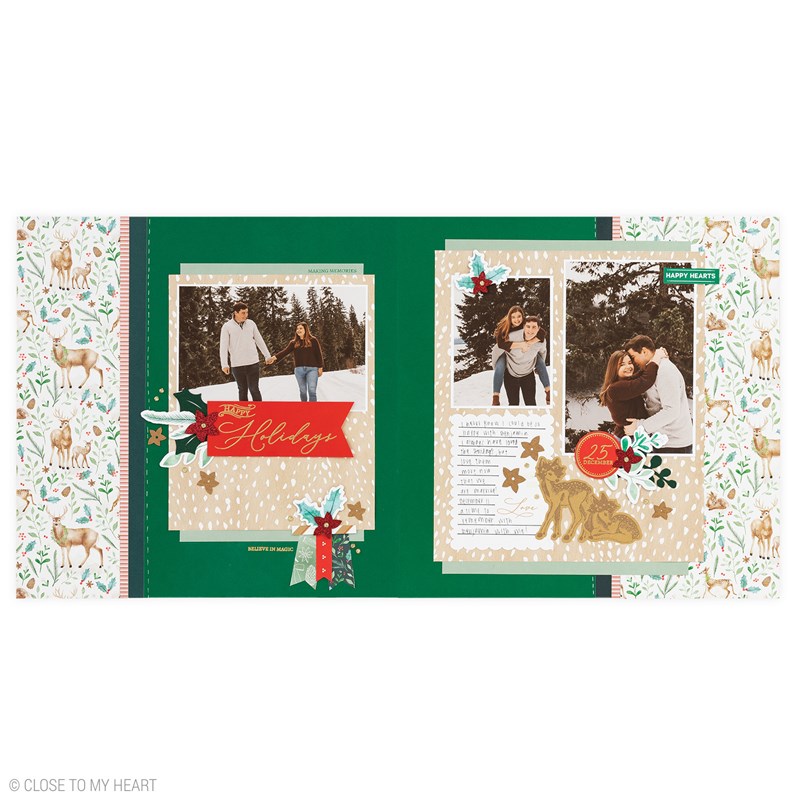 Holly & Ivy—Scrapbooking Stamp + Thin Cuts